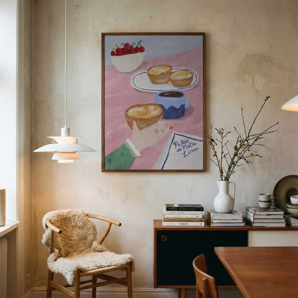 Lisbon Custard Tarts Art Print UK — Food Calm Wall Art — Kitchen — Wall It All Prints