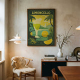 Limoncello Lemon Landscape Art Print UK — Landscape Vibrant Wall Art — Kitchen — Wall It All Prints