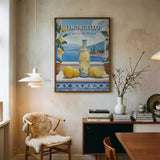Limoncello Lake View Art Print UK — Botanical Vibrant Wall Art — Kitchen — Wall It All Prints