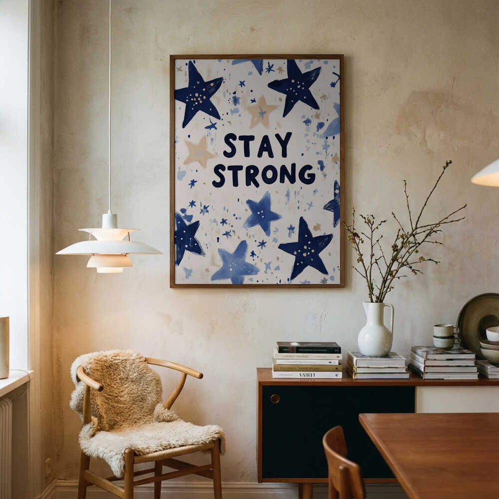 Starry Resolve Art Print UK — Abstract Elegant Wall Art — Living Room — Wall It All Prints