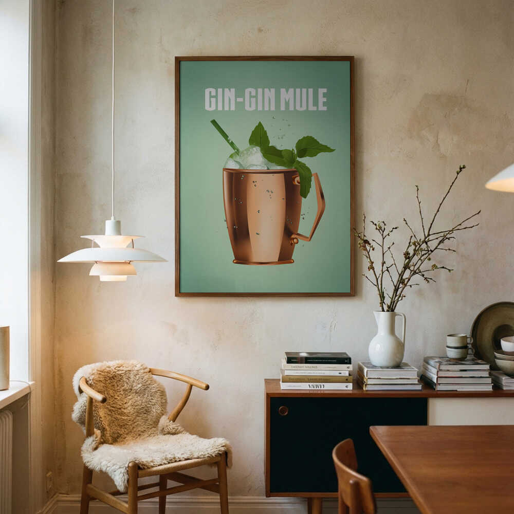 Refreshing Gin Mule Art Print UK — Japanese Fresh Wall Art — Living Room — Wall It All Prints