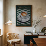 Italian Cappuccino Art Art Print UK — Food Warm Wall Art — Kitchen — Wall It All Prints