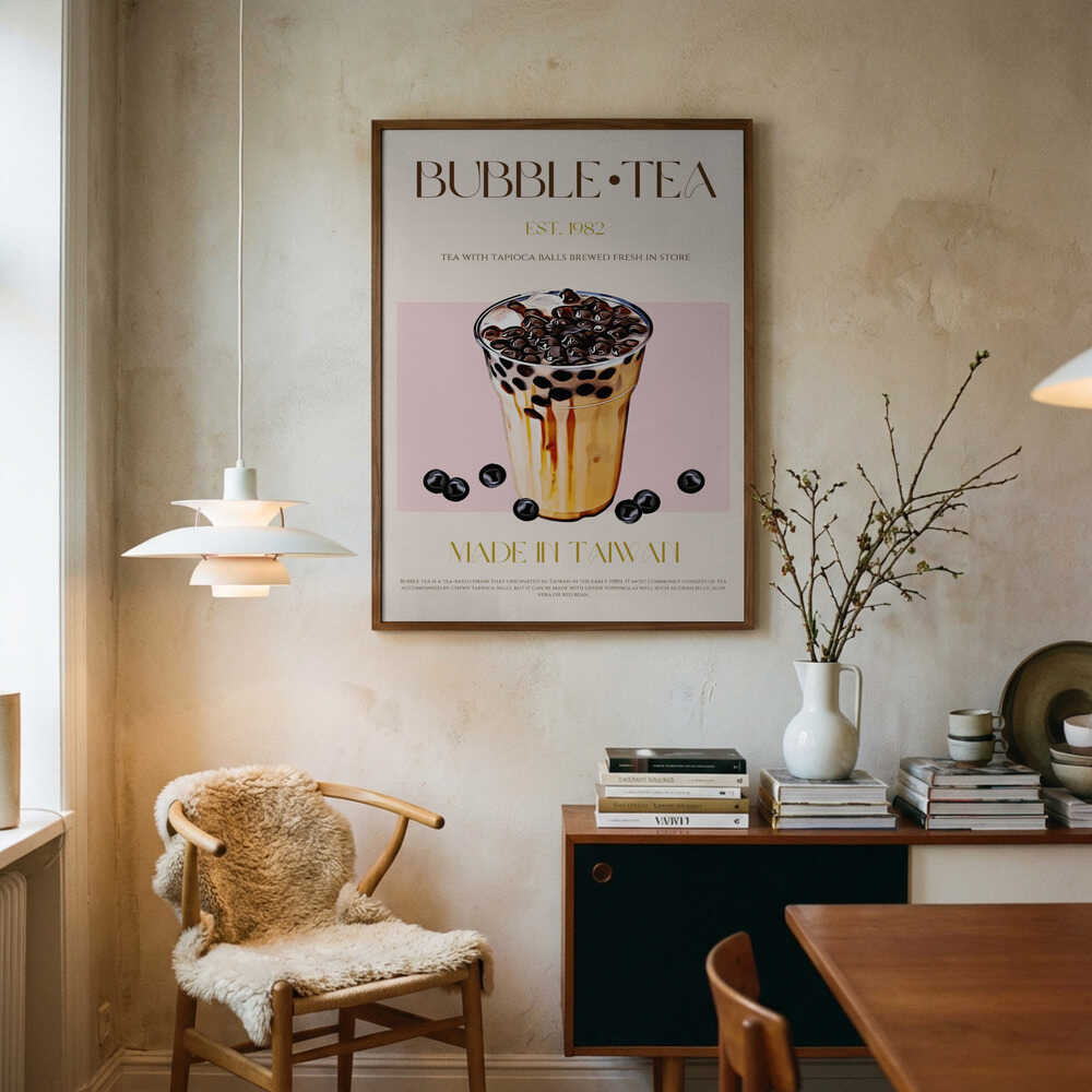 Taiwan Bubble Tea Art Print UK — Japanese Fresh Wall Art — Kitchen — Wall It All Prints