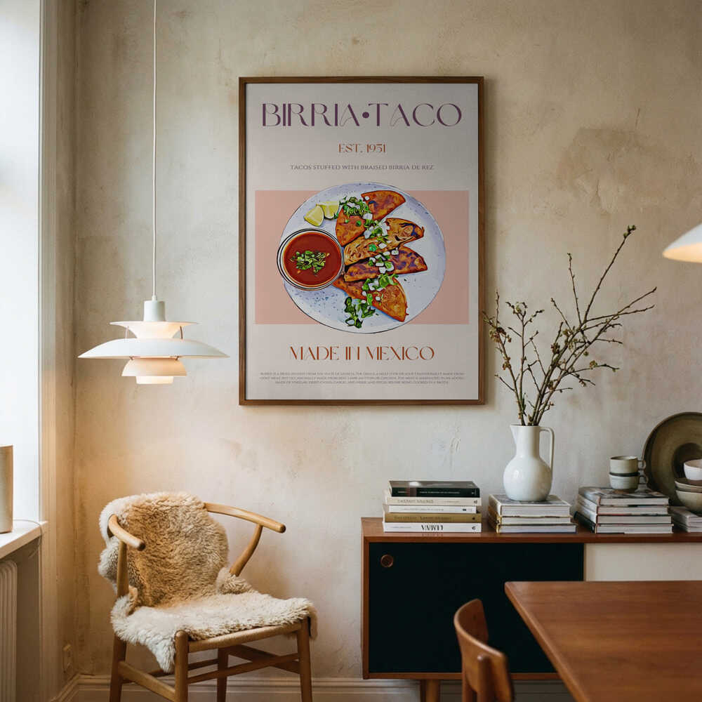 Authentic Birria Tacos Art Print UK — Food Fresh Wall Art — Kitchen — Wall It All Prints