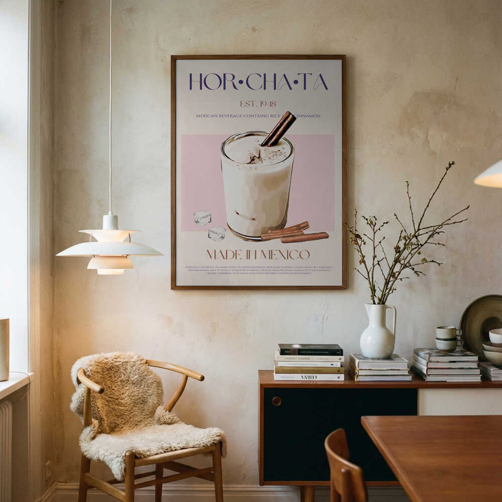 Mexican Horchata Drink Art Print UK — Food Fresh Wall Art — Kitchen — Wall It All Prints