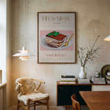 Classic Italian Tiramisu Art Print UK — Vintage Fresh Wall Art — Kitchen — Wall It All Prints