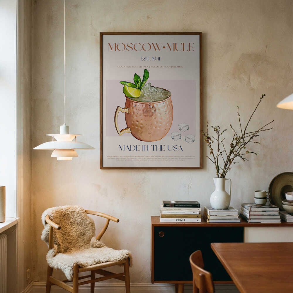 Moscow Mule Copper Mug Art Print UK — Japanese Fresh Wall Art — Living Room — Wall It All Prints