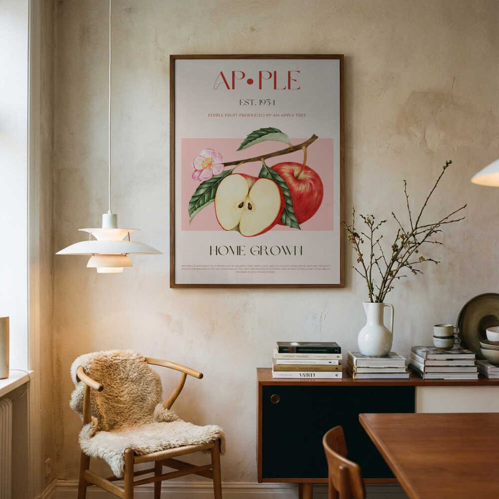 Botanical Apple Study Art Print UK — Botanical Fresh Wall Art — Kitchen — Wall It All Prints