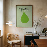 Minimalist Green Pear