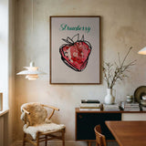 Fresh Strawberry Watercolor