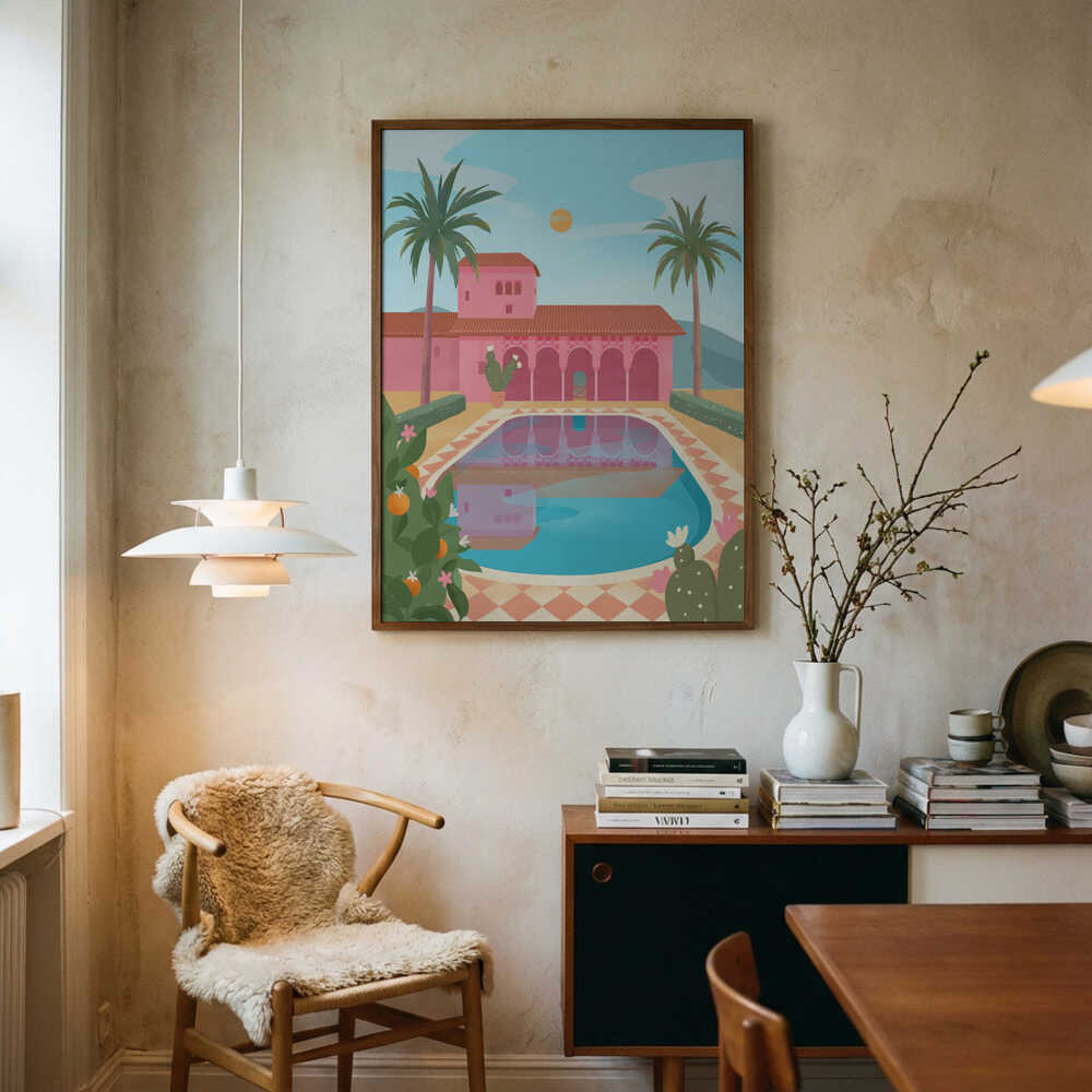Granada, Spain Art Print UK — Botanical Calm Wall Art — Bedroom — Wall It All Prints