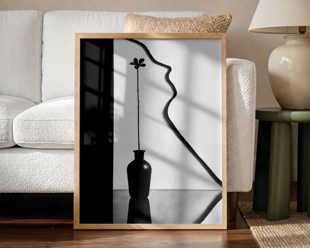 Elegant Profile Bloom Art Print UK — Botanical Vibrant Wall Art — Office — Wall It All Prints