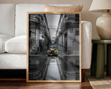 Havana Car Reflection Art Print UK — Dark Moody Vibrant Wall Art — Living Room — Wall It All Prints