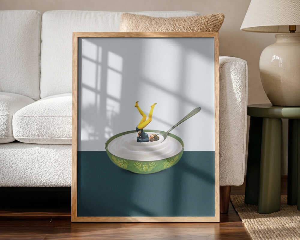 Untitled Art Print UK — Japanese Vibrant Wall Art — Kitchen — Wall It All Prints