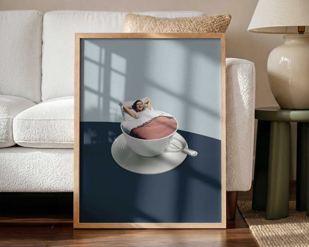Untitled Art Print UK — Portrait Vibrant Wall Art — Bedroom — Wall It All Prints