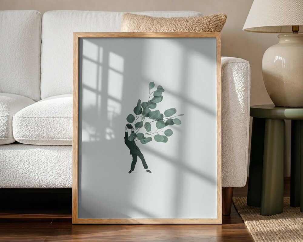 The extravert Art Print UK — Botanical Minimal Wall Art — Office — Wall It All Prints