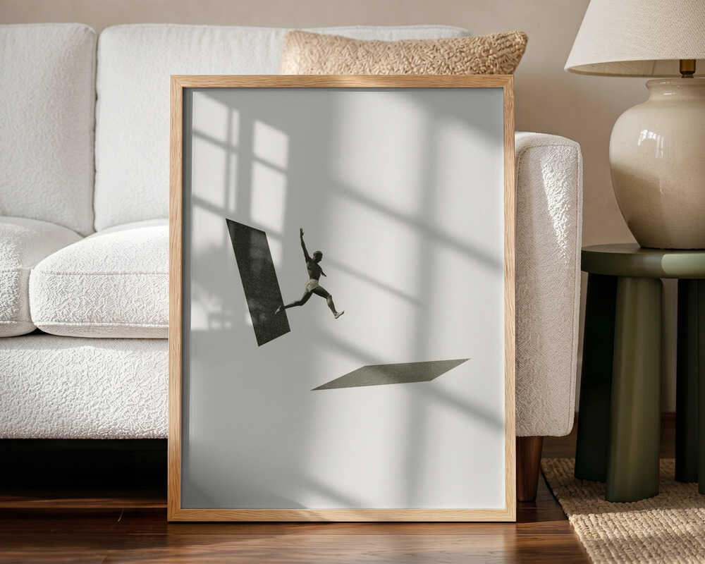 Not the one to wait Art Print UK — Abstract Minimal Wall Art — Bathroom — Wall It All Prints