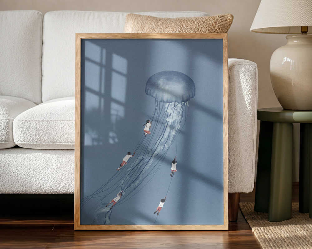 We came home smiling Art Print UK — Landscape Vibrant Wall Art — Nursery — Wall It All Prints