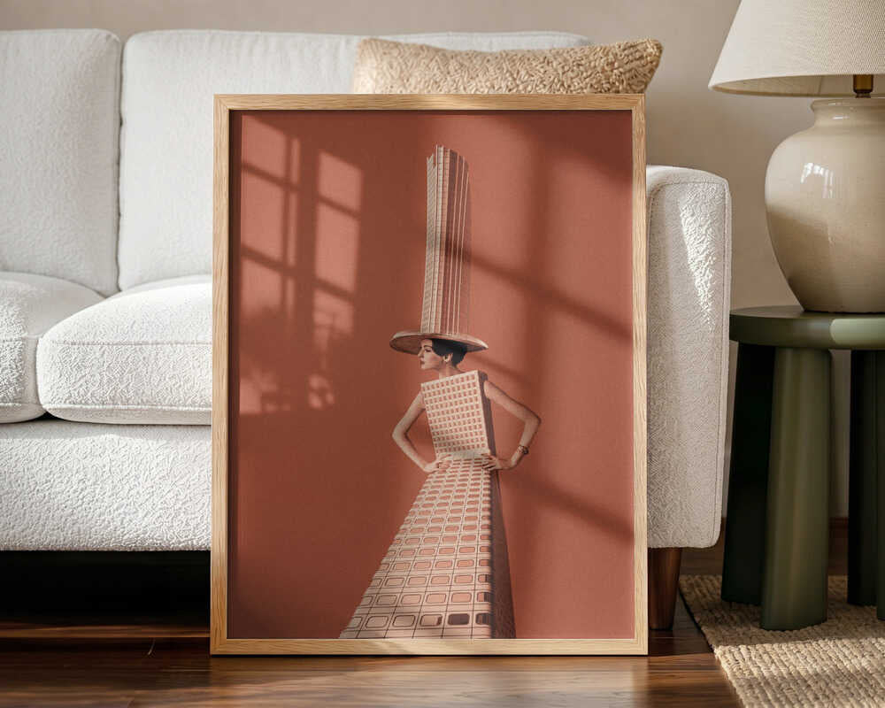 City girl Art Print UK — Abstract Minimal Wall Art — Office — Wall It All Prints