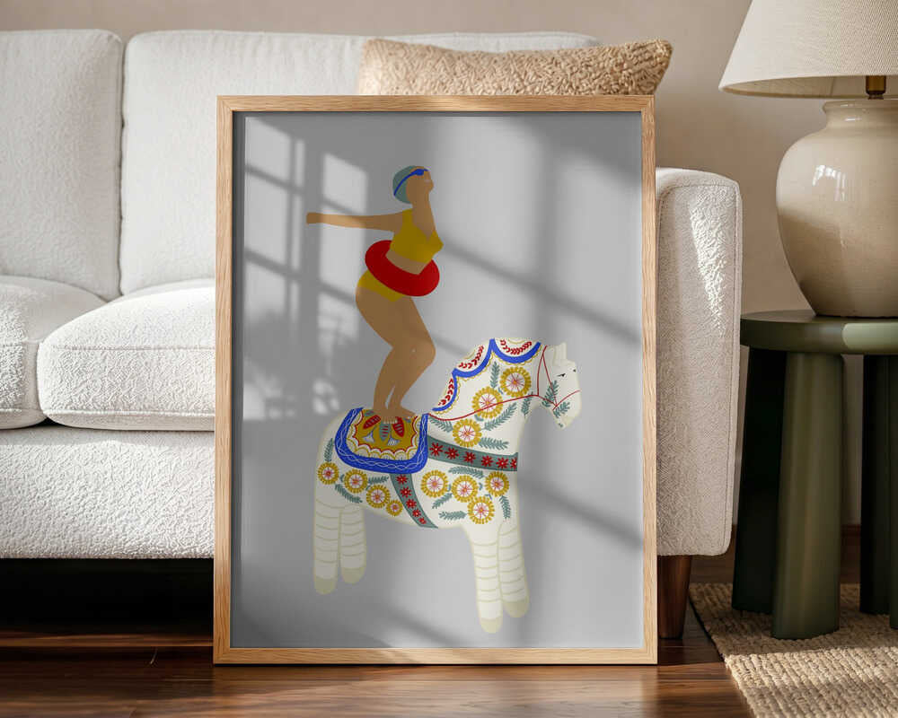 Little Pony Art Print UK — Botanical Vibrant Wall Art — Living Room — Wall It All Prints