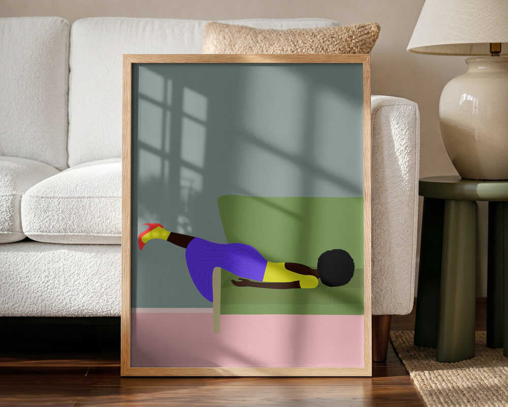 Wendy's Mood Art Print UK — Portrait Vibrant Wall Art — Living Room — Wall It All Prints
