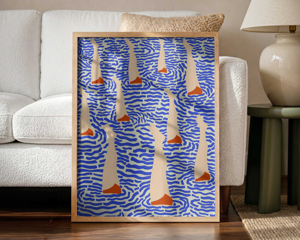 Untitled Art Print UK — Abstract Vibrant Wall Art — Living Room — Wall It All Prints