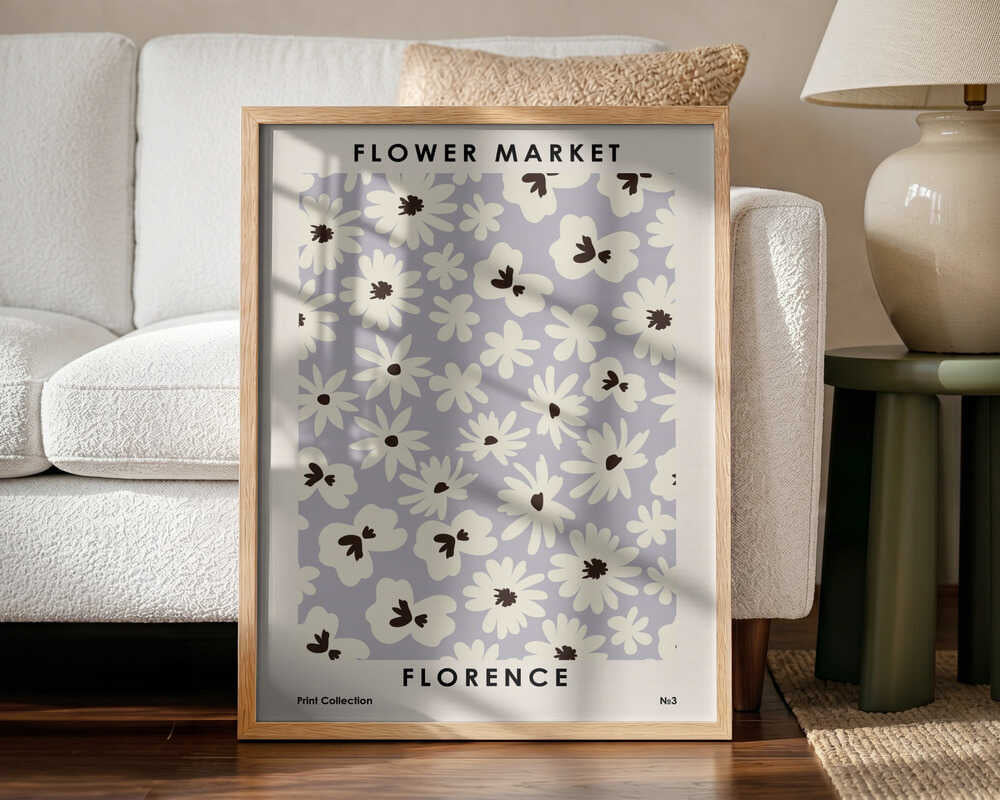 Flower Market Florence Art Print UK — Botanical Calm Wall Art — Office — Wall It All Prints