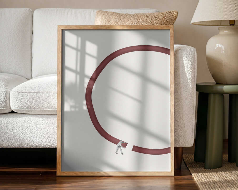 Let's reconnect Art Print UK — Abstract Minimal Wall Art — Office — Wall It All Prints