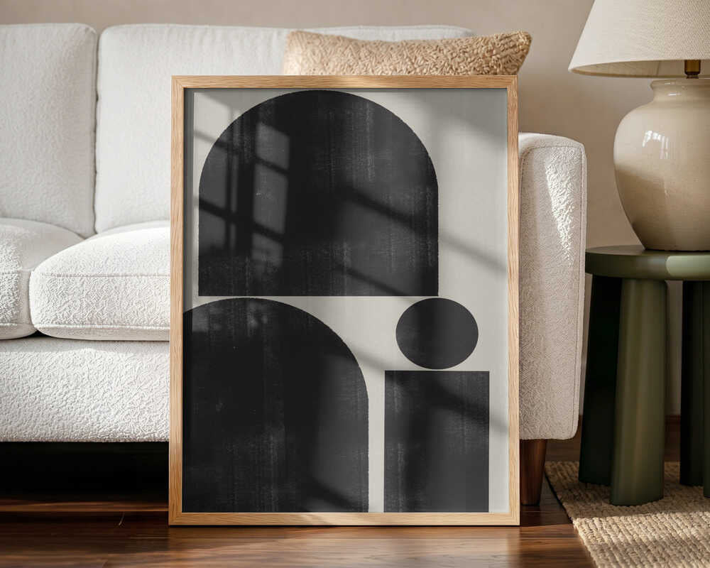 Geometric Silence Art Print UK — Abstract Vibrant Wall Art — Office — Wall It All Prints