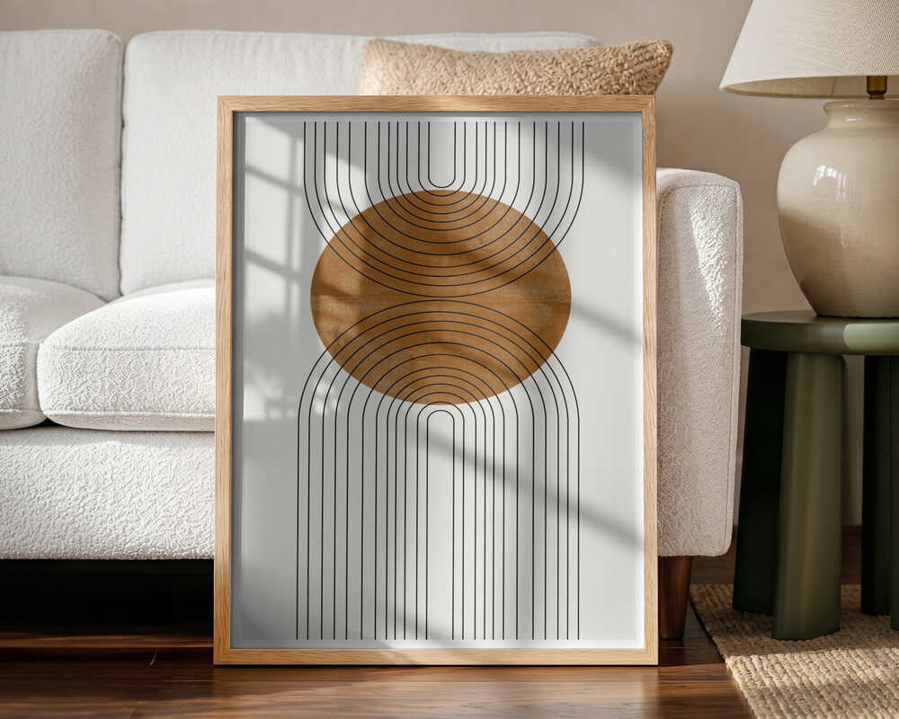 Circular Harmony Art Print UK — Abstract Minimal Wall Art — Office — Wall It All Prints
