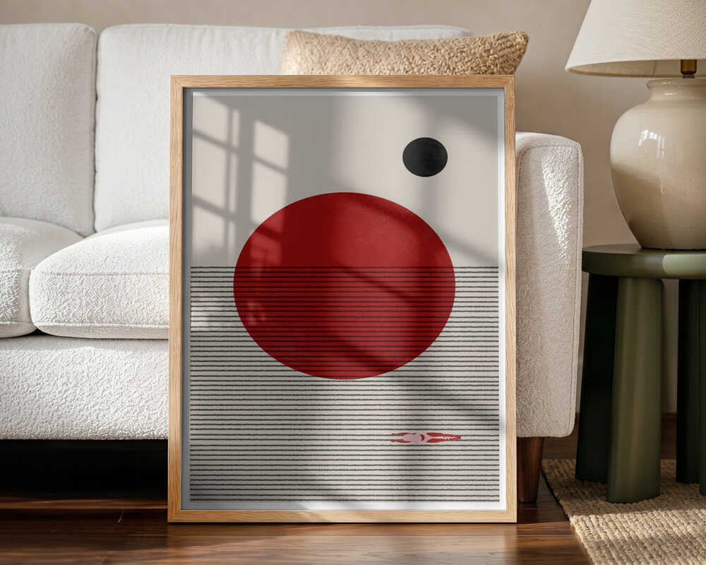 Floating Horizons Art Print UK — Abstract Dark Wall Art — Office — Wall It All Prints