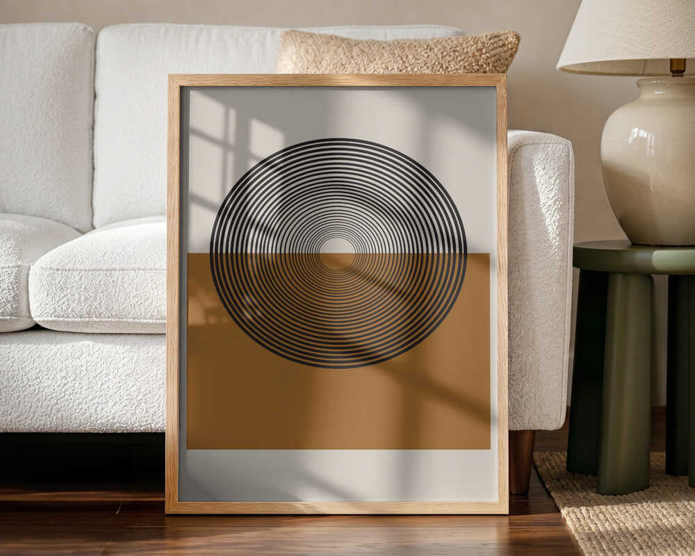 Concentric Reflections Art Print UK — Abstract Calm Wall Art — Bedroom — Wall It All Prints