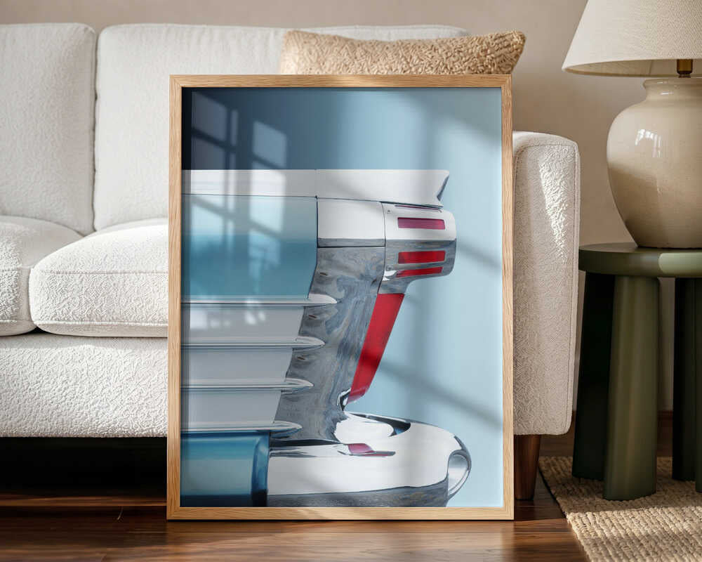 Sleek Automotive Fin Art Print UK — Abstract Vibrant Wall Art — Living Room — Wall It All Prints