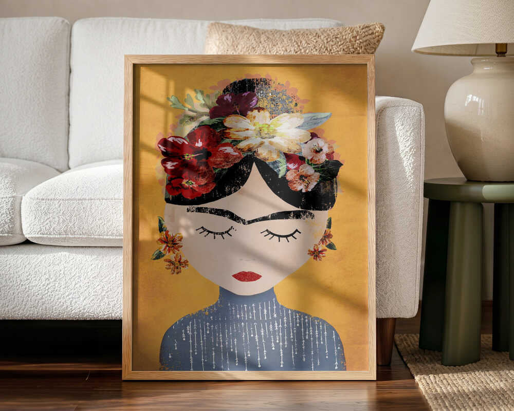 Floral Serenity Art Print UK — Botanical Vibrant Wall Art — Living Room — Wall It All Prints