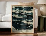 Turbulent Waves Art Print UK — Japanese Calm Wall Art — Living Room — Wall It All Prints