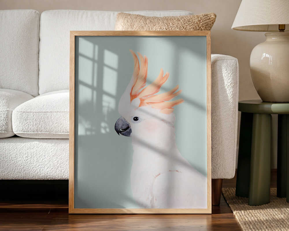 Cockatoo Art Print UK — Animal Vibrant Wall Art — Living Room — Wall It All Prints