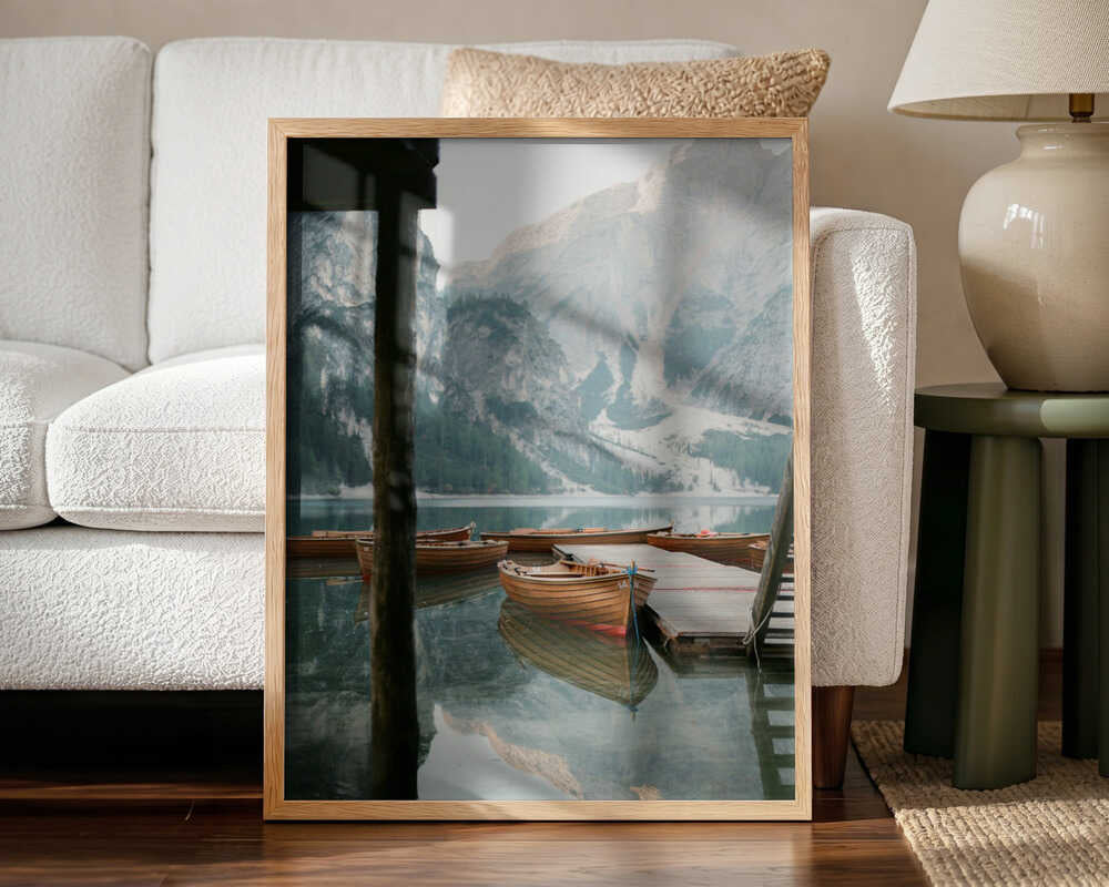 Lago Di Braies 2 Art Print UK — Japanese Calm Wall Art — Bedroom — Wall It All Prints