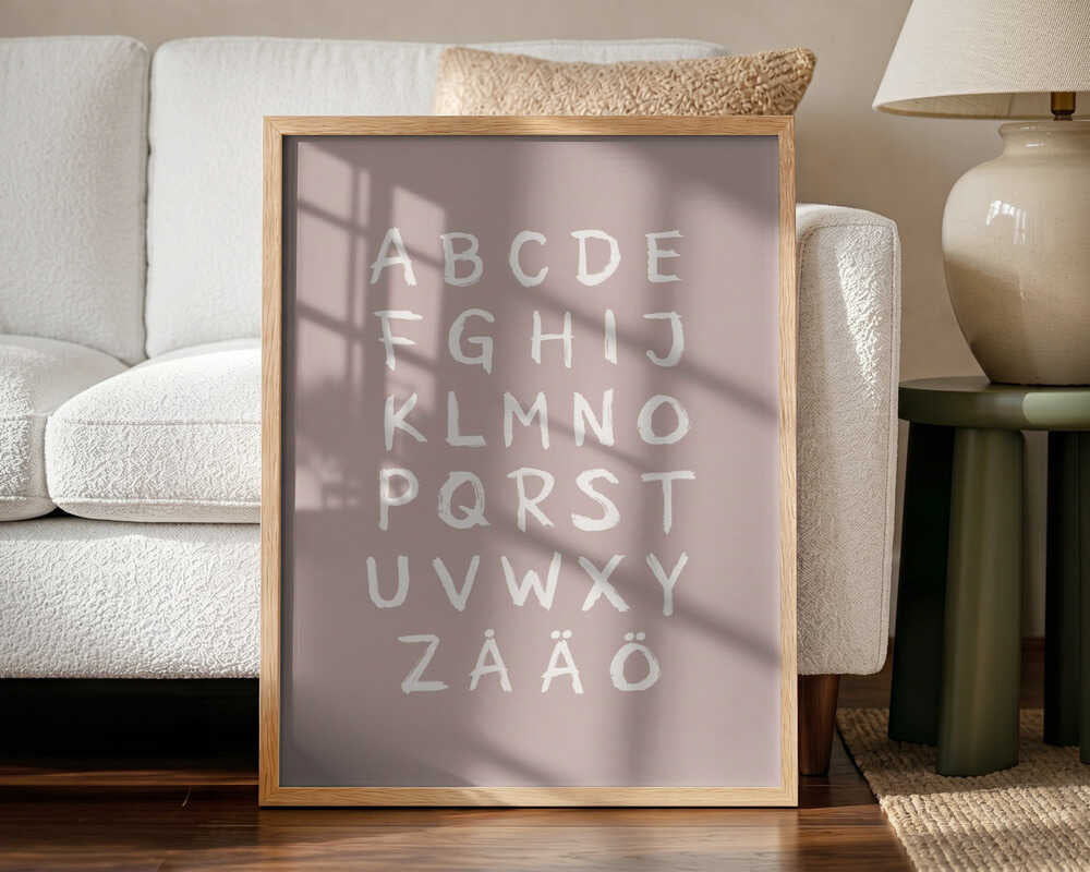 Scandinavian Alphabet Letters