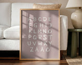 Scandinavian Alphabet Letters