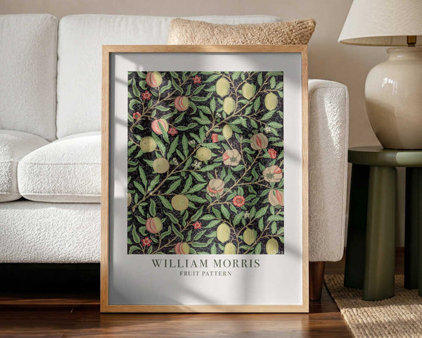 Fruit Pattern Art Print UK — Botanical Fresh Wall Art — Living Room — Wall It All Prints