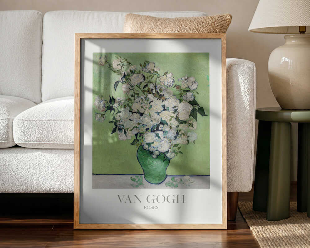 Roses Art Print UK — Botanical Fresh Wall Art — Living Room — Wall It All Prints
