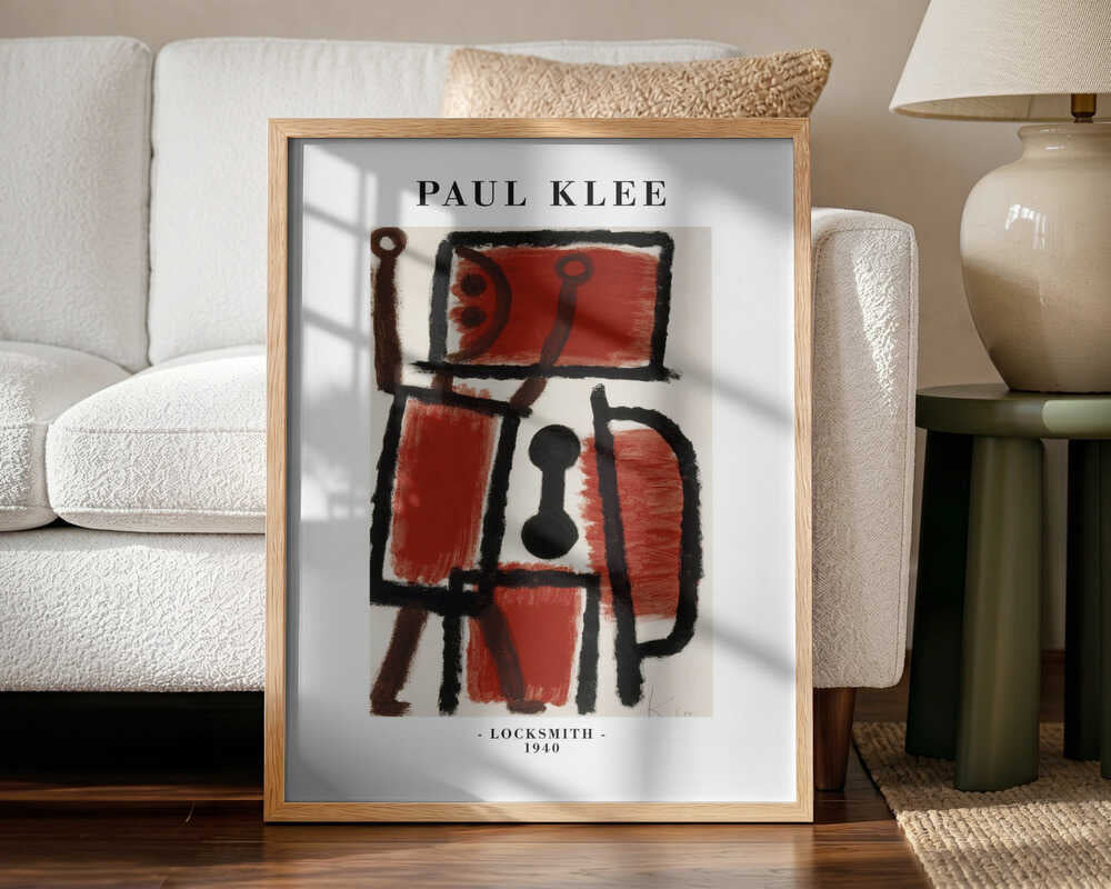 Locksmith 1940 Art Print UK — Abstract Vibrant Wall Art — Living Room — Wall It All Prints