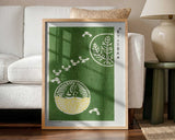 Woodblock Print Green Art Print UK — Japanese Fresh Wall Art — Living Room — Wall It All Prints