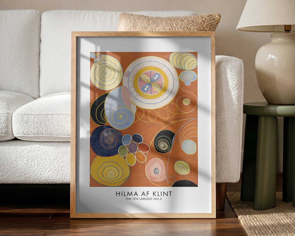 The Ten Largest No.3 Poster Art Print UK — Abstract Vibrant Wall Art — Living Room — Wall It All Prints