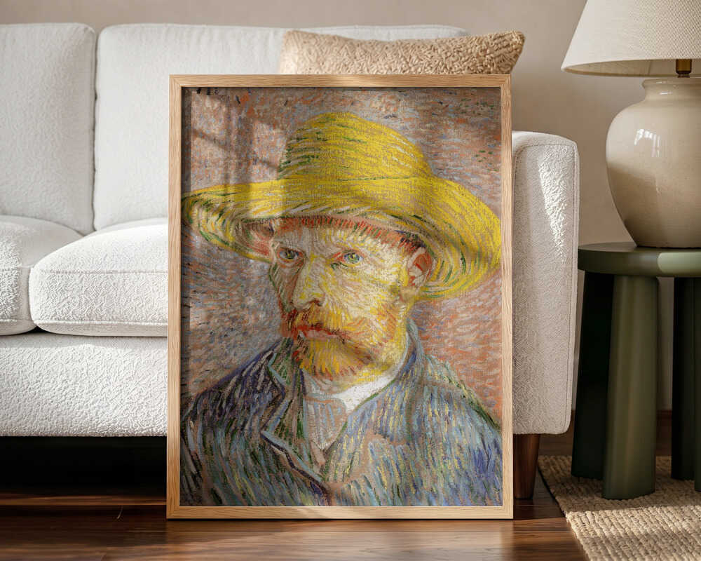 Self Portrait With Straw Hat