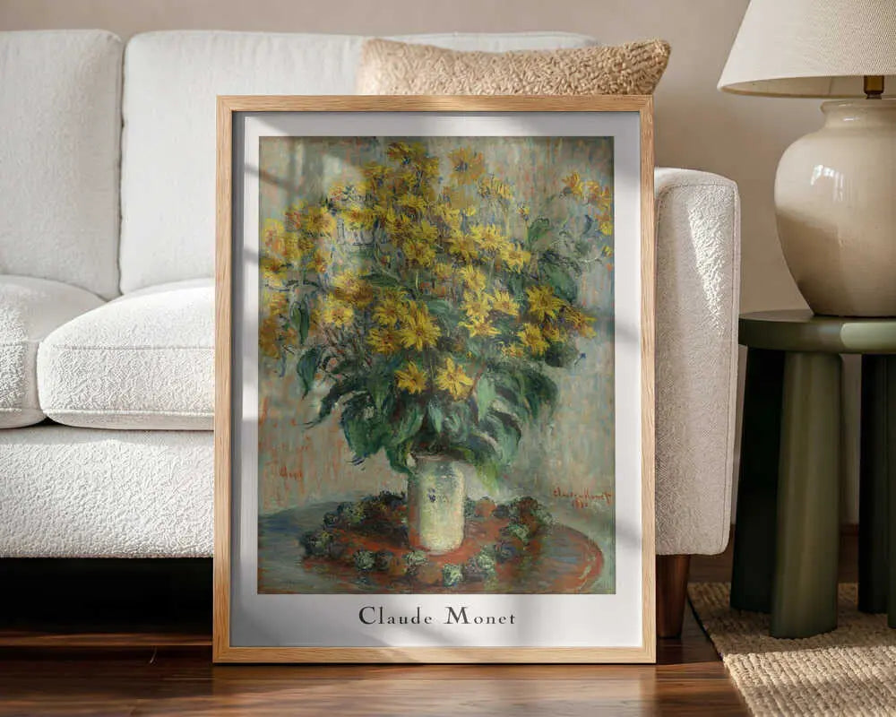 Jerusalem Artichoke Flowers Claude Monet