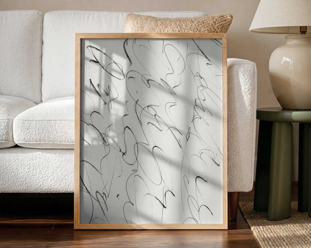Script Art Print UK — Abstract Minimal Wall Art — Office — Wall It All Prints
