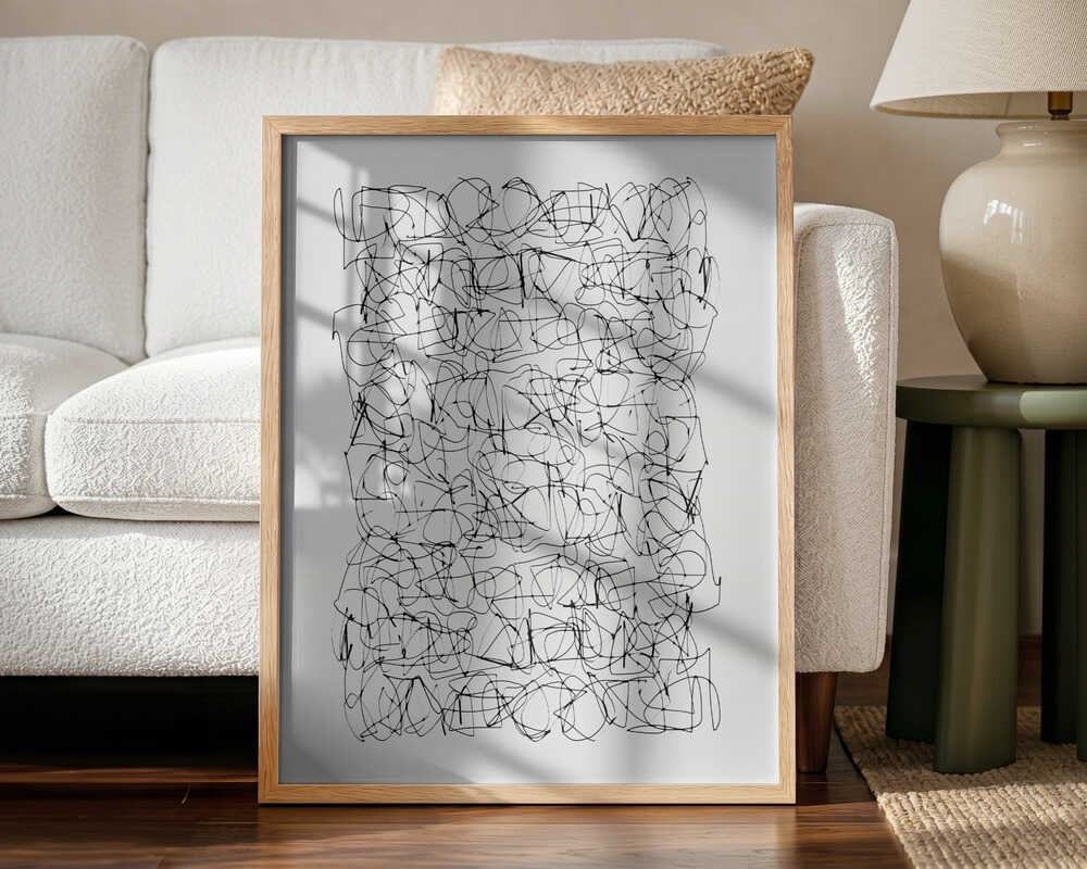 Circuitry Art Print UK — Abstract Vibrant Wall Art — Office — Wall It All Prints