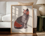 Funny Luchador Cat