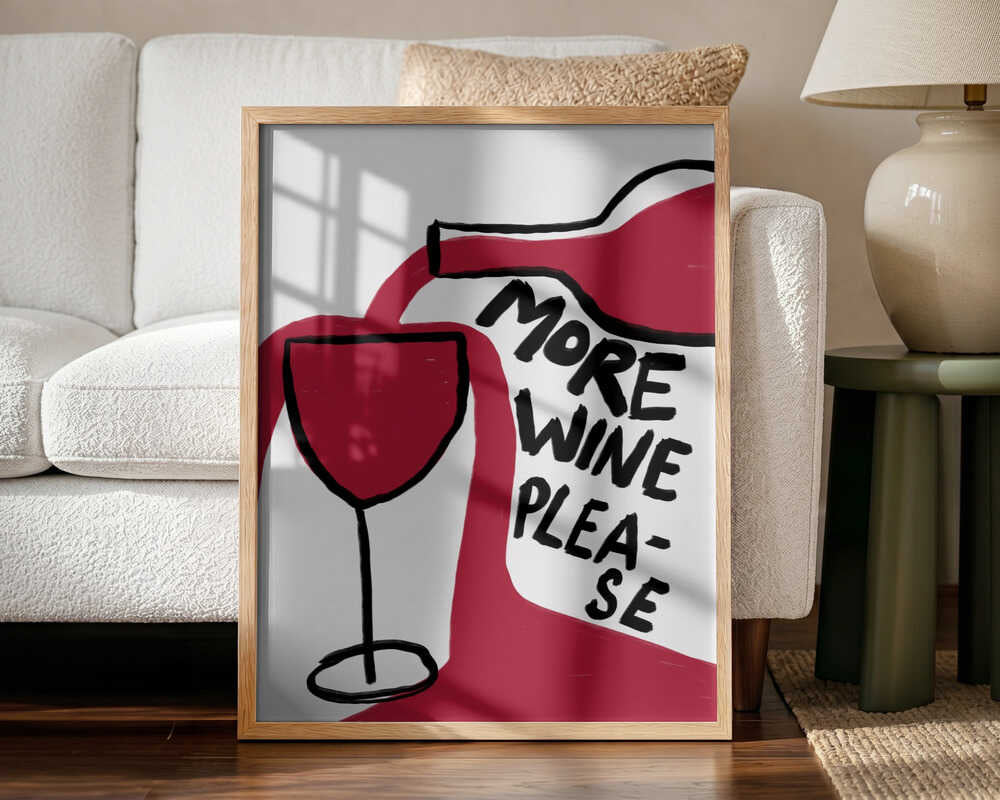Pouring Passion Art Print UK — Abstract Vibrant Wall Art — Kitchen — Wall It All Prints